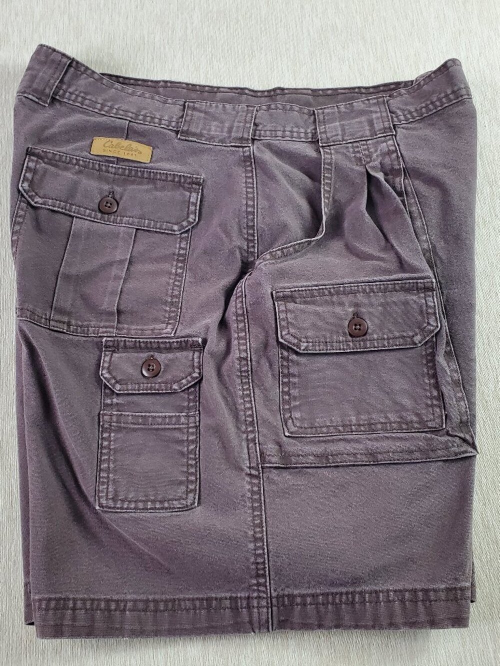Cabela's 7 Pocket Women's Size 14 Cargo Hiker Shorts Brown